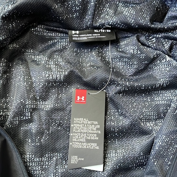 NWT Under Armour Black SC30 (Steph Curry) Woven Hooded Jacket 1317411 Size XL - Picture 11 of 13